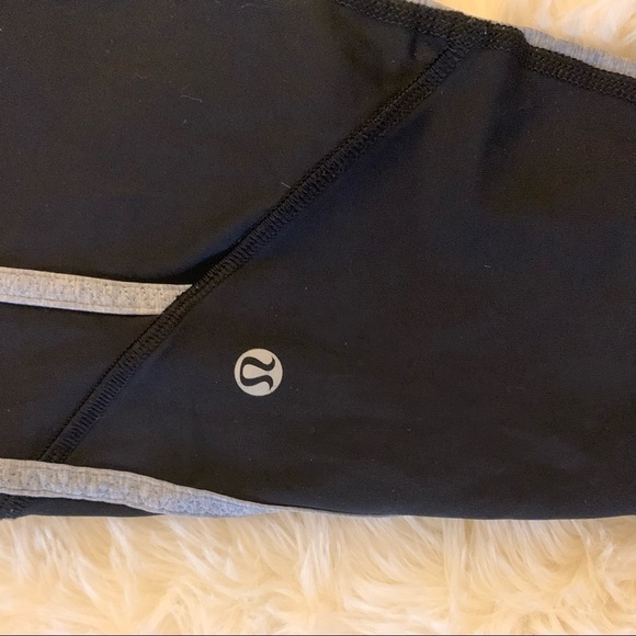 Lululemon 16” Crop Running Legging Camo Trimmed Waist - Picture 3 of 6